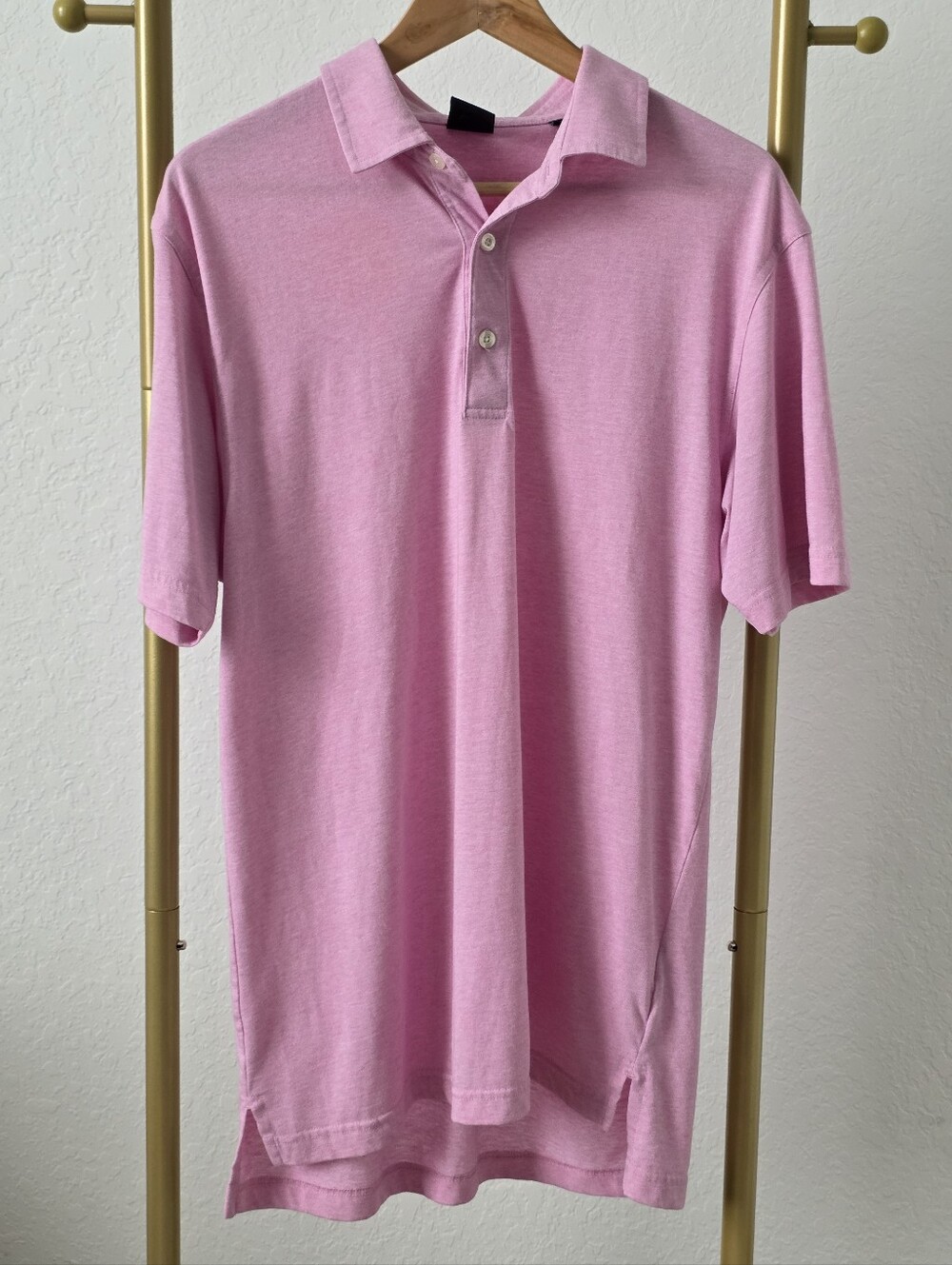 Dunning Golf Player Pique Performance Polo Shirt, Size Medium